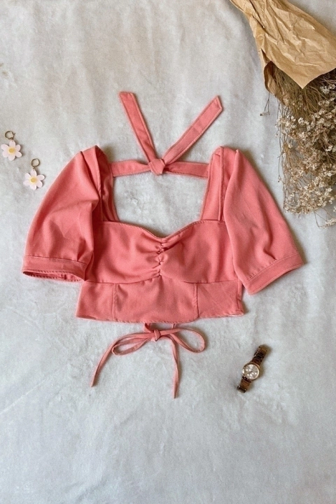 Top laurel rosa (talle 6)