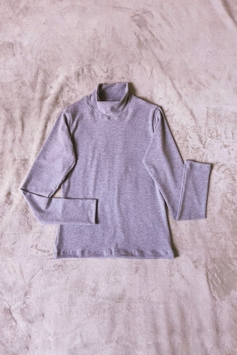 Polera Orquidea Gris Melange - comprar online