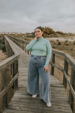 FERIA Polera Orquidea verde agua, manteca y gris talle 6 - comprar online