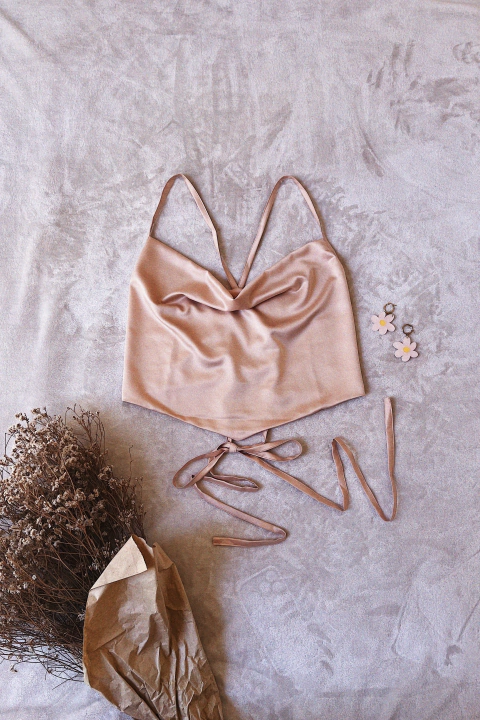 Top durazno rosa talle 1