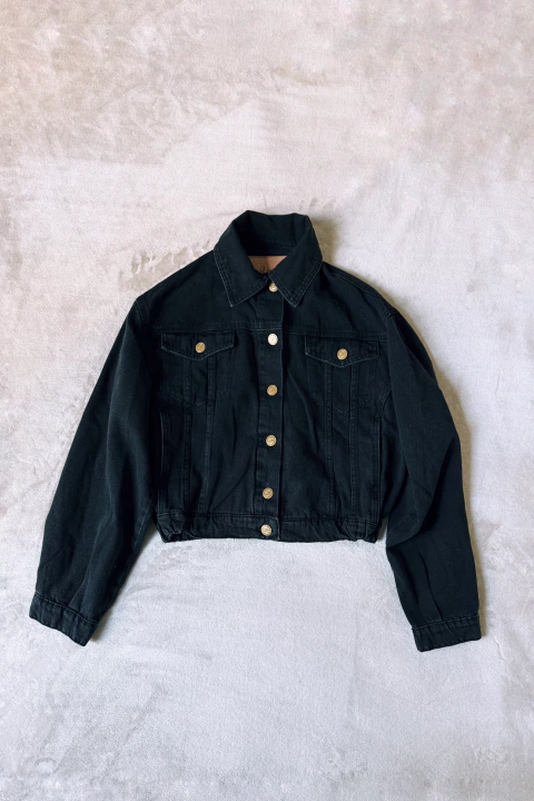 Campera Salvia denim negro stone - comprar online