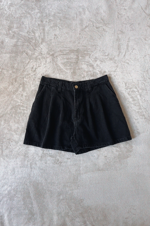 Short denim pinzado margarita negro stone