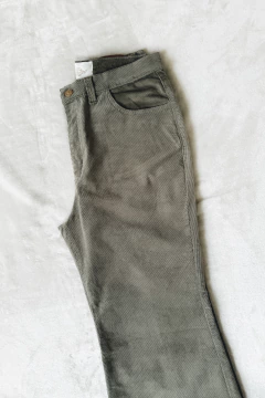Pantalón artemisa oxford corderoy caqui - Aire Molino