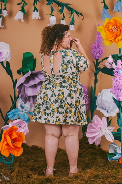 Vestido lima limon negro