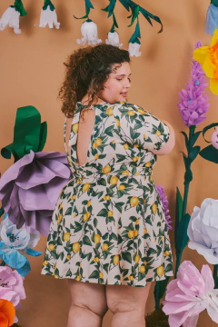 Vestido lima limon natural - Aire Molino