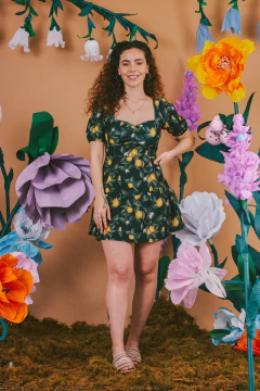 Vestido lima limon natural - tienda online