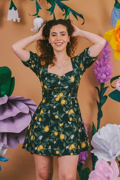 Vestido lima limon negro - tienda online