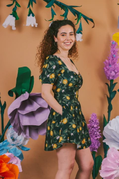 Vestido lima limon natural - tienda online