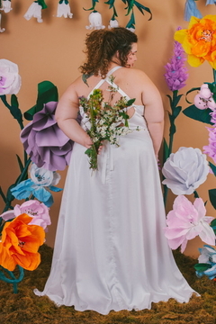 Imagen de vestido nispero largo Rosa beige