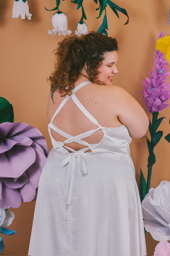 Imagen de vestido nispero largo Rosa beige