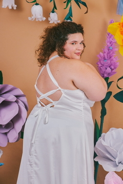 Imagen de vestido nispero largo Rosa beige