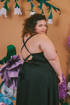 vestido nispero largo negro en internet