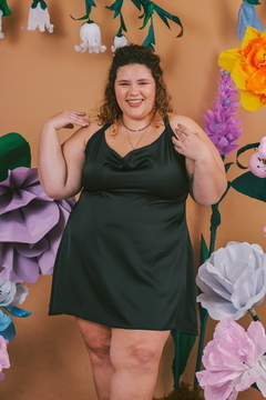 vestido durazno corto pistacho - Aire Molino