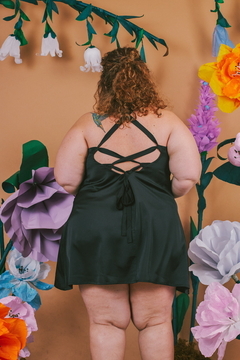 vestido durazno corto pistacho - tienda online