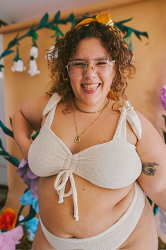 Top Girasol pastel celeste - Aire Molino