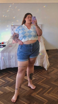 Short cedron denim negro stone en internet