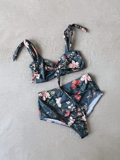 Top Girasol flor celeste - tienda online
