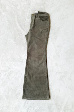 Pantalón artemisa oxford corderoy caqui - comprar online