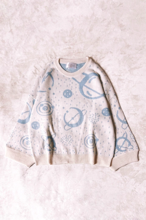 Sweater espacio celeste