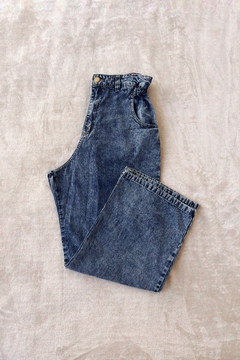 Jean limón wide recto azul vintage