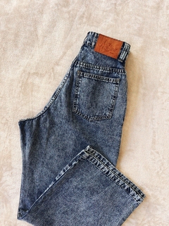 Jean limón wide recto azul vintage - tienda online
