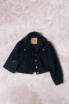 Campera Salvia corderoy negra