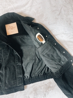 Campera Salvia corderoy negra - Aire Molino