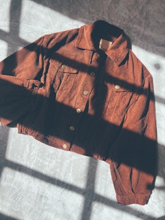 Campera Salvia corderoy caoba - tienda online