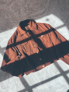 Campera Salvia corderoy caoba - comprar online