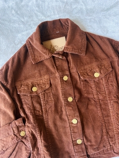 Campera Salvia corderoy caoba - comprar online