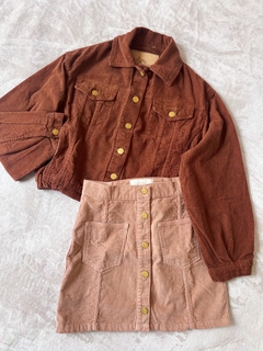 Campera Salvia corderoy caoba en internet