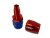 Acople Conexion Conector de manguera AN6 recto Azul Rojo HPC - comprar online