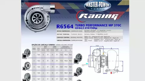 Turbo Master Power Racing R6564/11 410 740HP Competicion