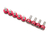 Arandela buje anodizado y tornillo M8 x 9u Rojo EPMAN