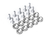 Arandela anodizada plateada y tornillo M6 x 10 unidades FTX