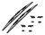 Kit x2 escobillas 16" Chevrolet Fiat Ford Renault VW Peugeot - comprar online