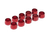 Arandelas anodizadas tipo copa 6mm x 10 unidades Rojo RB