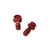 Tornillos universales racor freno Rojo x2 RB