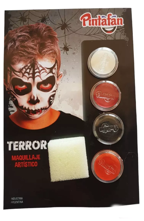 Kit Maquillaje Artistico Halloween Pintafan Hipoalergenico #1131385012