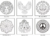 Bastidores Cuadro Predibujados Mandalas Set X 3 Unid 20x20 cm en internet