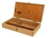 Caja Porta Pinceles de Madera Corta Con Paleta incluida