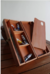 Caja Porta Pinceles de Madera Corta Con Paleta incluida en internet