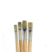 Pinceles Escolares Pelo Cerda Chato Mango Madera Set X 4 Uni