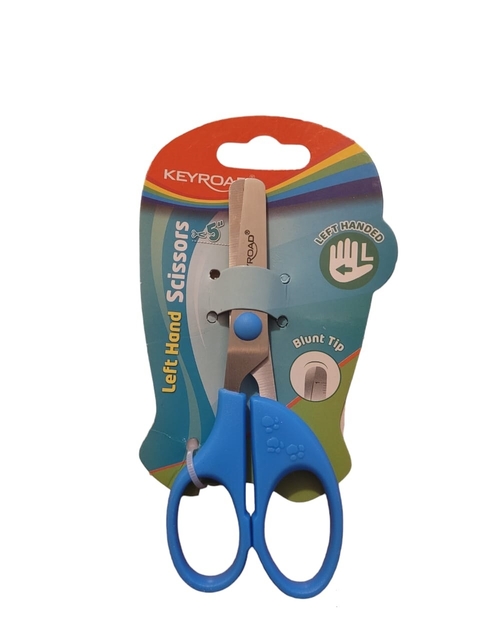 Tijera Escolar Keyroad 13 Cm Para Zurdos Punta Redonda