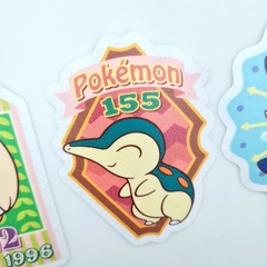 Set de 3 stickers Frosted Pokemon Starters de Hisui en internet