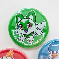 Set de 3 Pins Pokemon Starters de Paldea Perfil - comprar online