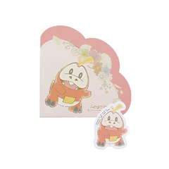 Anotador + Sticker Pokemon Fuecoco Blooming Days Bandai Ichiban Kuji