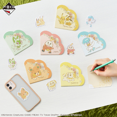 Anotador + Sticker Pokemon Fidough Blooming Days Bandai Ichiban Kuji - comprar online