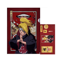 Set de Carpeta y Stickers Naruto Deidara Narutop99 Bandai Ichiban Kuji