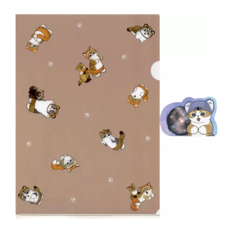 Carpeta + Sticker Mofusand Warm weather for kitties Ichiban Kuji Bandai - comprar online